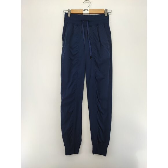 Lululemon Women's Dance Studio Navy Blue Jogger Size 2 - Picture 1 of 8